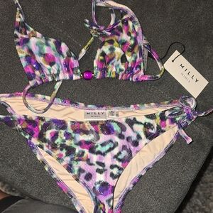 Milly Minis Colorful Leopard Print Bikini